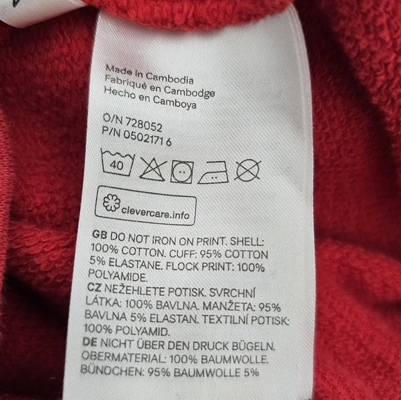 H&M Lego Batman boys pullover sweatshirt red size 6-8 - Picture 6 of 7